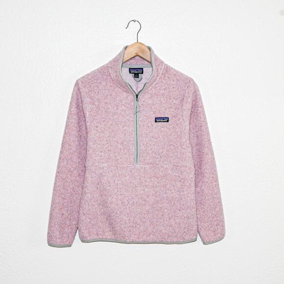 Patagonia Women's Reclaimed Fleece Pullover Sweater jacket in Hazy Purple Size S - Picture 1 of 8